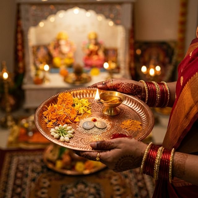 Offer Dakshina and Sankalp